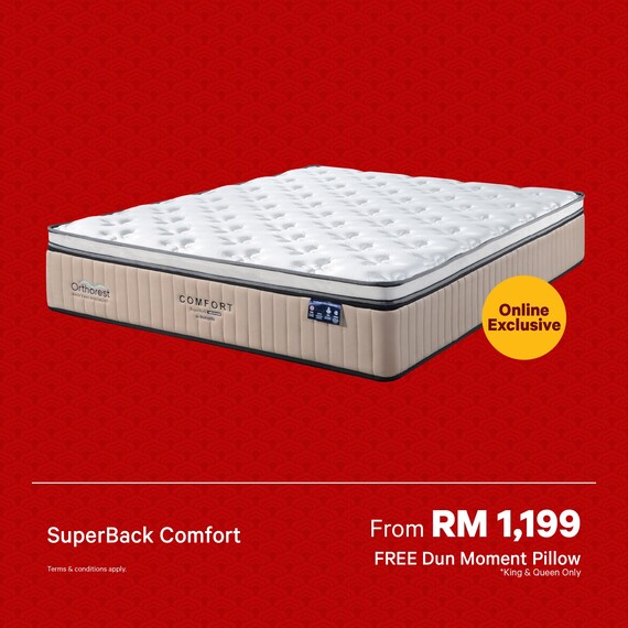 [Online Exclusive] Orthorest SuperBack Comfort Mattress