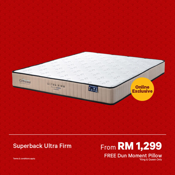 [Online Exclusive] Orthorest SuperBack Ultra Firm Mattress